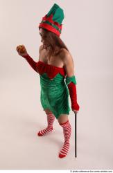 Veronika Elf Pose With Apple